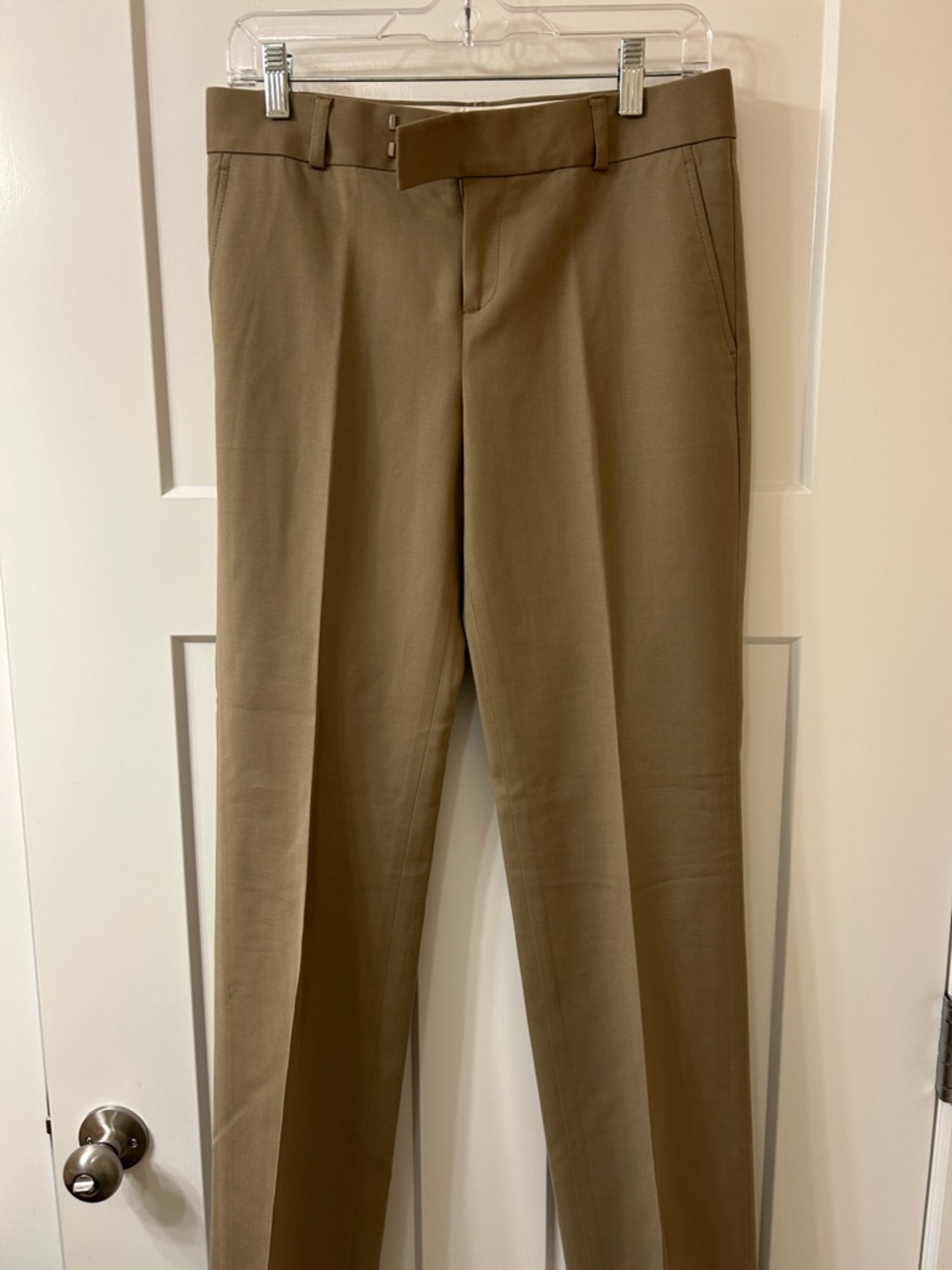 Tailored Women’s Dress Pants in Khaki Brown